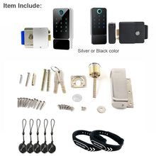 Load image into Gallery viewer, Fingerprint Door Lock Waterproof Outdoor Gate Bluetooth TT Lock Wifi Passcode IC Card Keyless Enter Electronic Lock W5