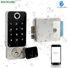 Load image into Gallery viewer, Fingerprint Door Lock Waterproof Outdoor Gate Bluetooth TT Lock Wifi Passcode IC Card Keyless Enter Electronic Lock W5
