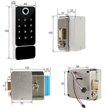 Load image into Gallery viewer, Fingerprint Door Lock Waterproof Outdoor Gate Bluetooth TT Lock Wifi Passcode IC Card Keyless Enter Electronic Lock W5
