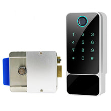 Load image into Gallery viewer, Fingerprint Door Lock Waterproof Outdoor Gate Bluetooth TT Lock Wifi Passcode IC Card Keyless Enter Electronic Lock W5
